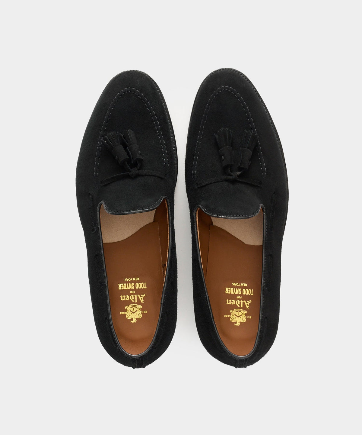 Todd Snyder Todd Snyder x Alden Suede Tassel Loafer - Black