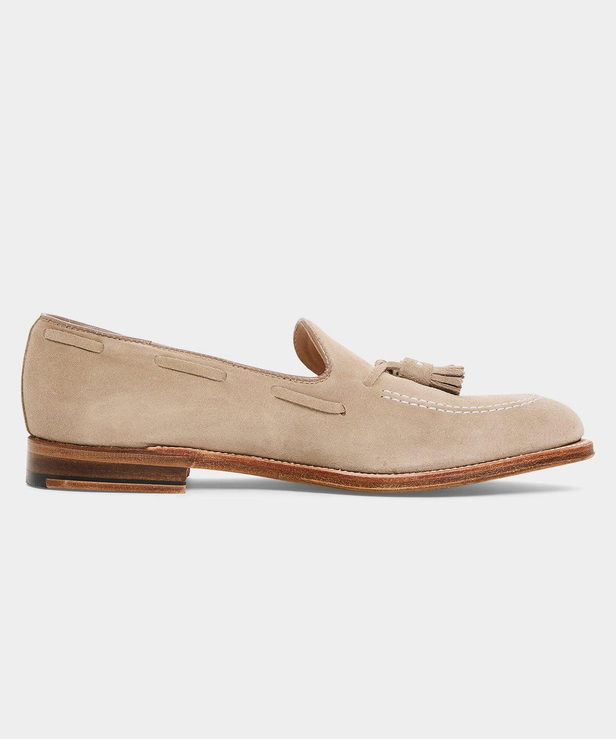 Todd Snyder Todd Snyder x Alden Suede Tassel Loafer - Off White