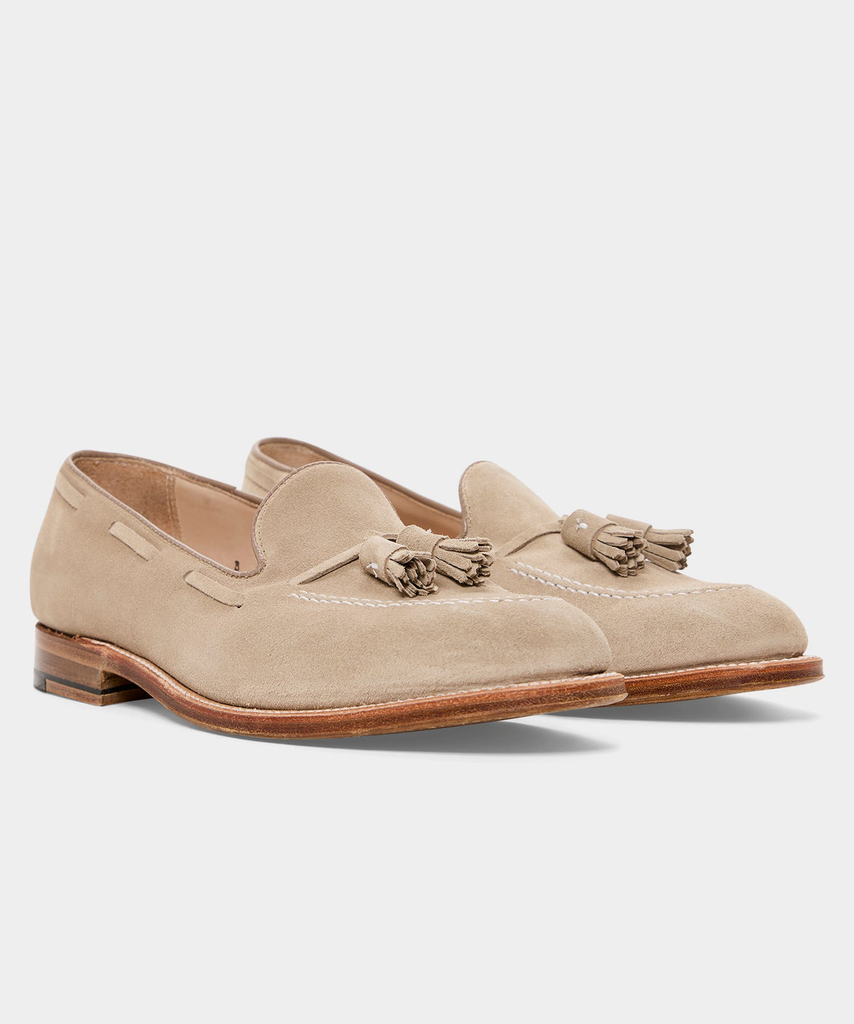 Todd Snyder Todd Snyder x Alden Suede Tassel Loafer - Off White