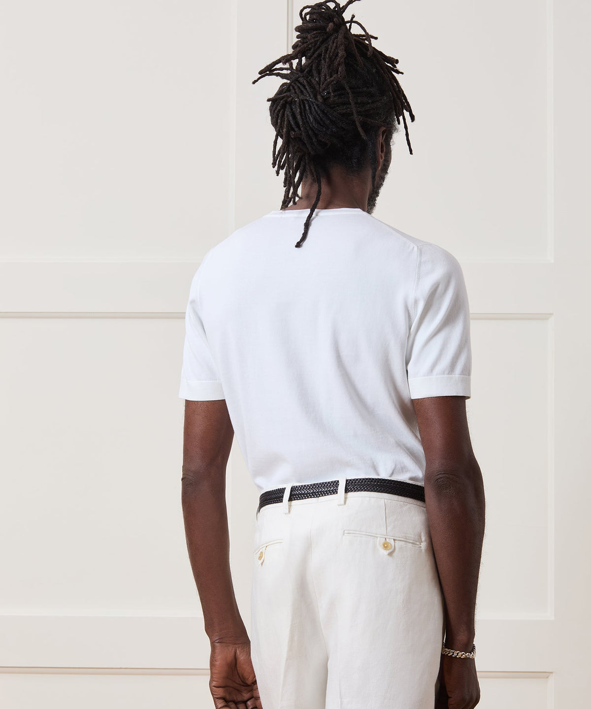 Todd Snyder Italian Lightweight Sweater Tee - White