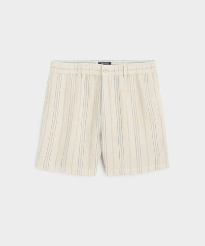 Todd Snyder 5" Linen Beachcomber Short - Cream