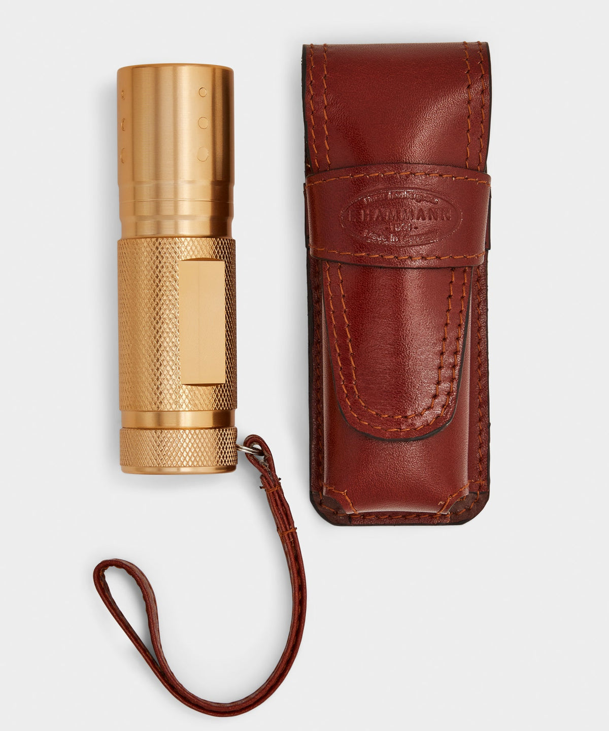 Todd Snyder F. Hammann Torch with Leather Case - Whiskey
