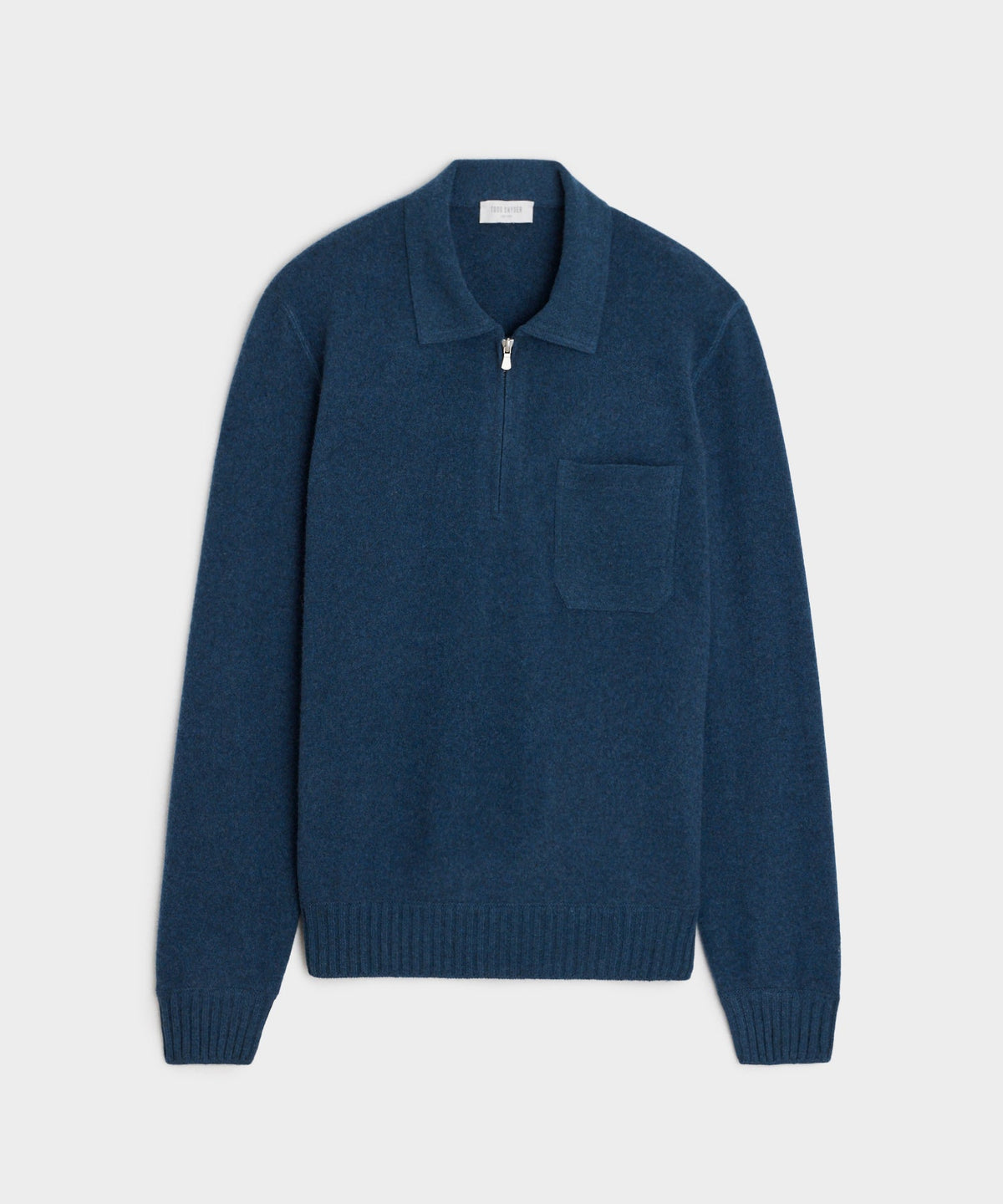 Todd Snyder Italian Cashmere Half-Zip Sweater Polo - Navy