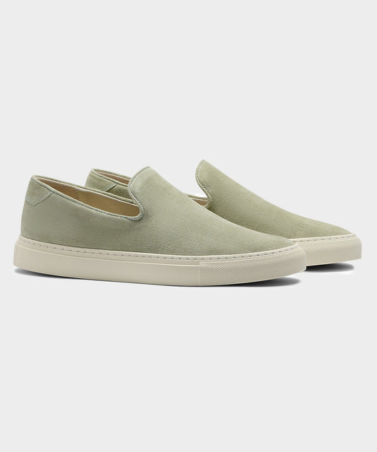 Todd Snyder CQP Jetty Slip-On Sneaker - Sage