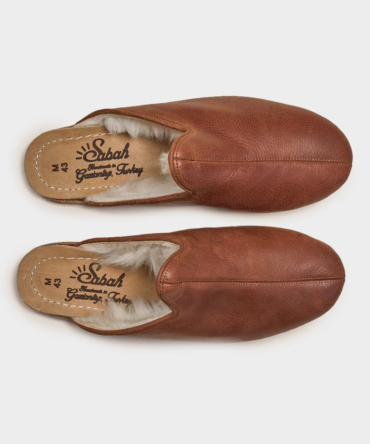 Todd Snyder Sabah Baba Leather Shearling Slide - Brown