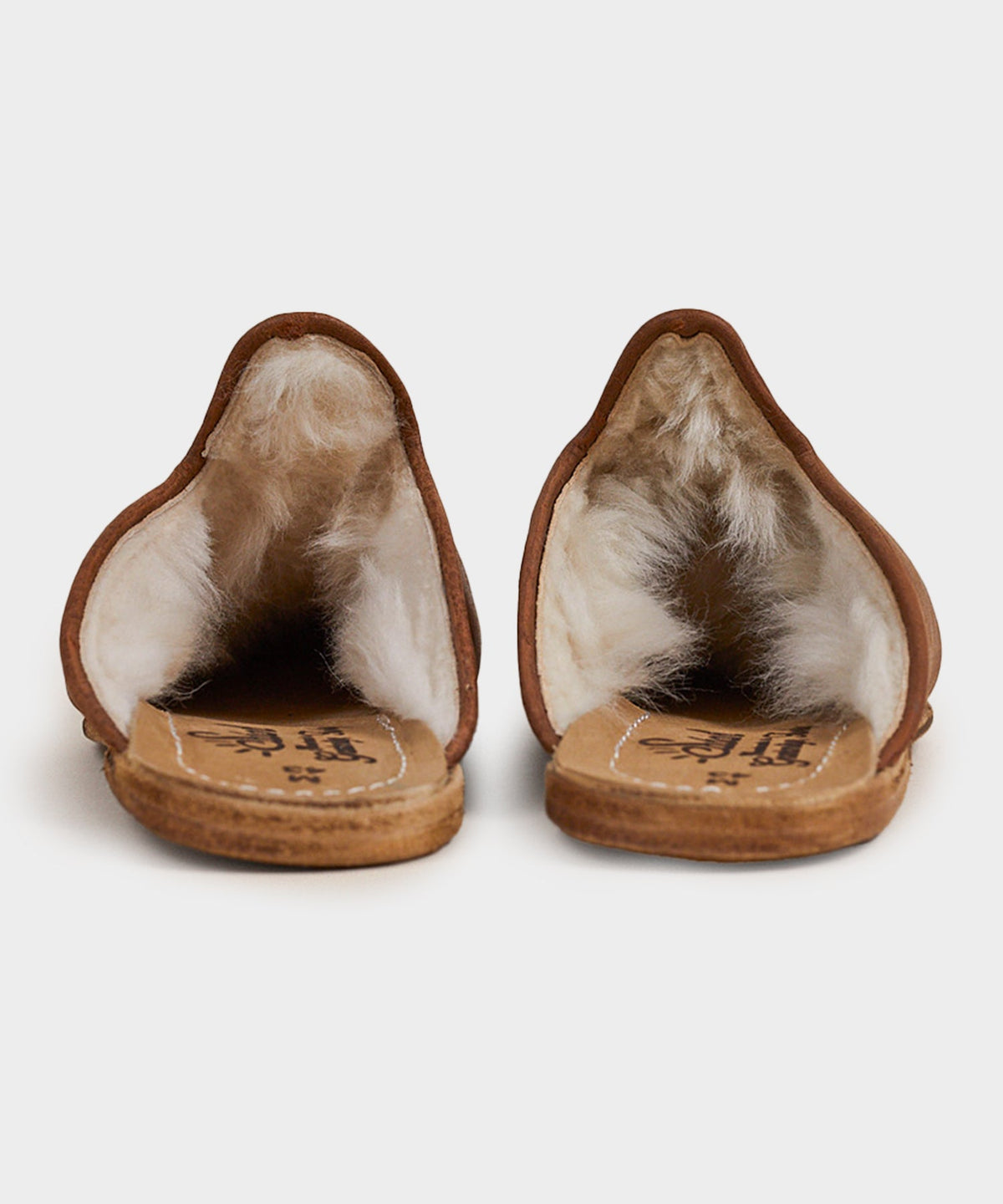 Todd Snyder Sabah Baba Leather Shearling Slide - Brown
