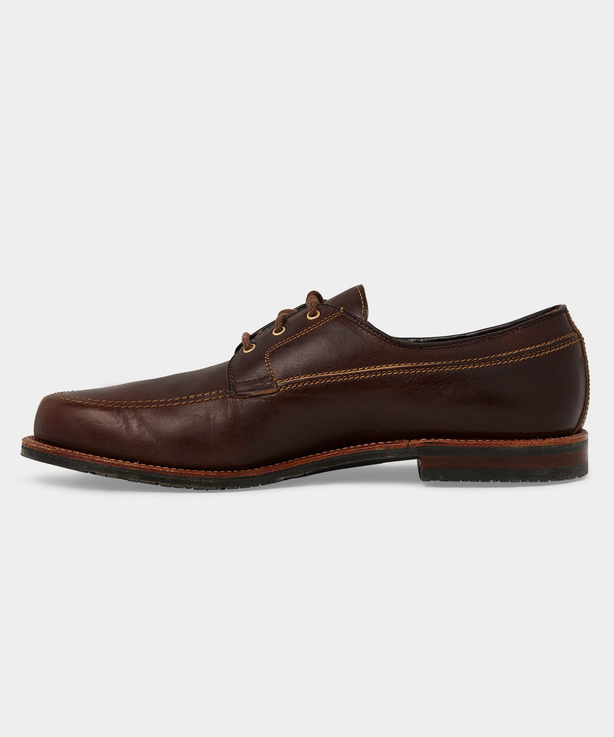 Todd Snyder Alden Mocc Toe Leather Blucher - Rich Brown