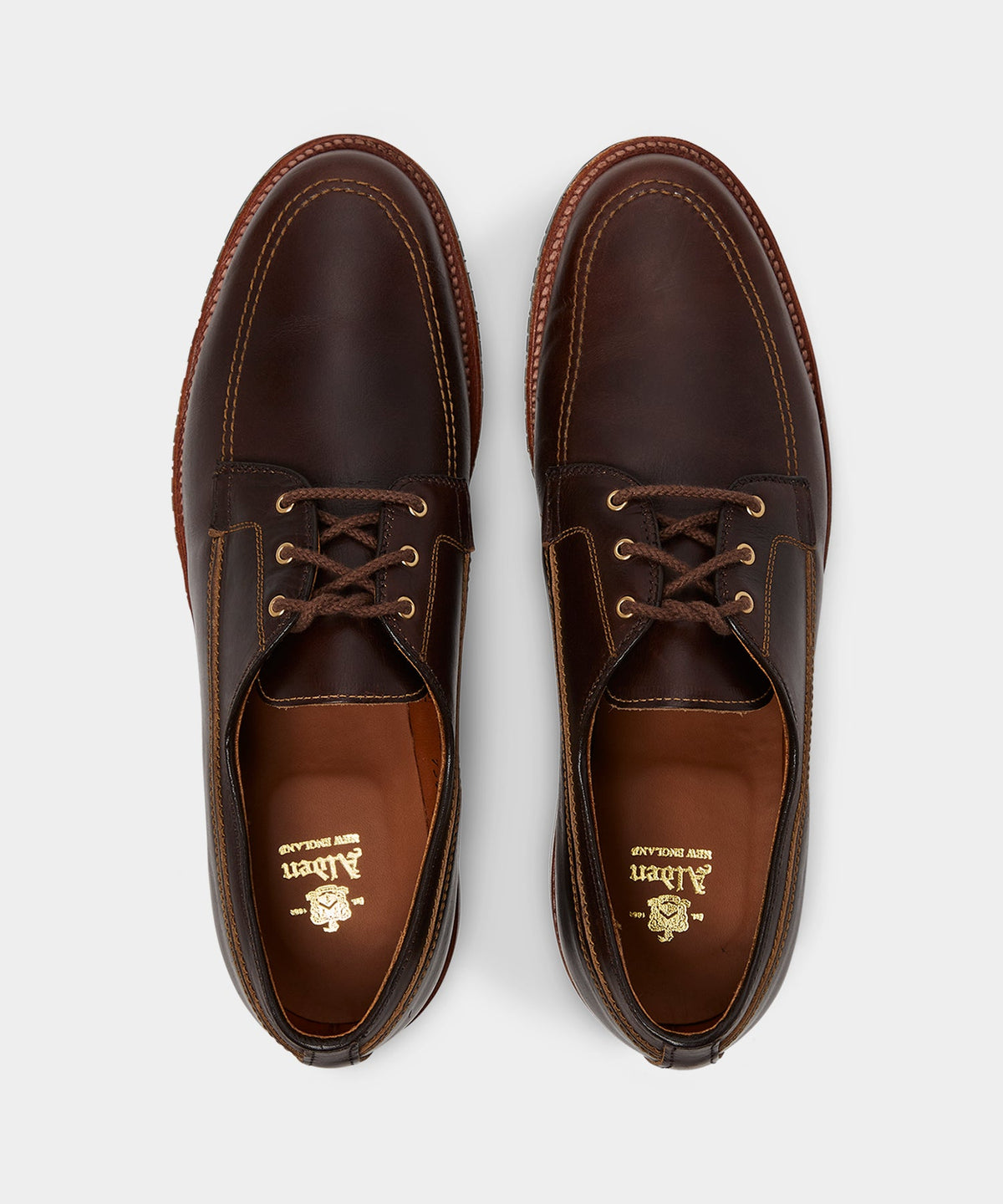 Todd Snyder Alden Mocc Toe Leather Blucher - Rich Brown