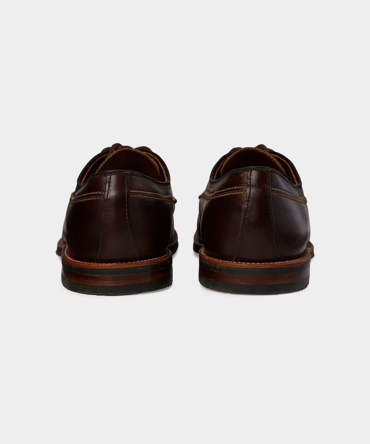 Todd Snyder Alden Mocc Toe Leather Blucher - Rich Brown