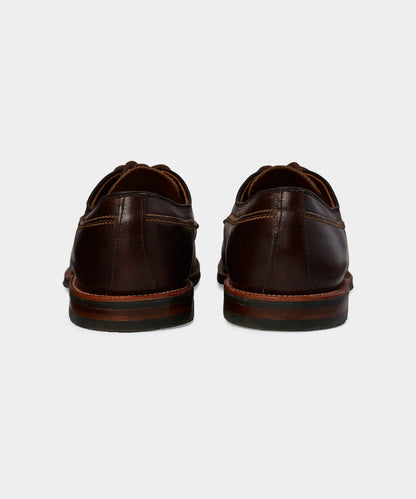 Todd Snyder Alden Mocc Toe Leather Blucher - Rich Brown