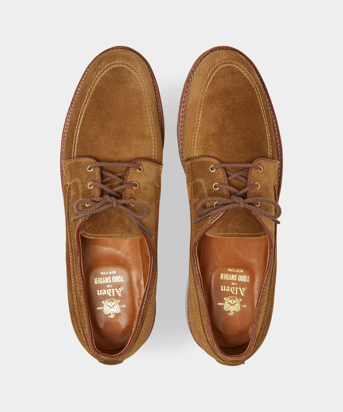 Todd Snyder Alden Mocc Toe Suede Blucher - Snuff