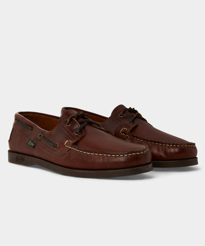 Todd Snyder Paraboot Barth Leather Boat Shoe - Burgundy