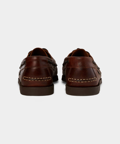 Todd Snyder Paraboot Barth Leather Boat Shoe - Burgundy