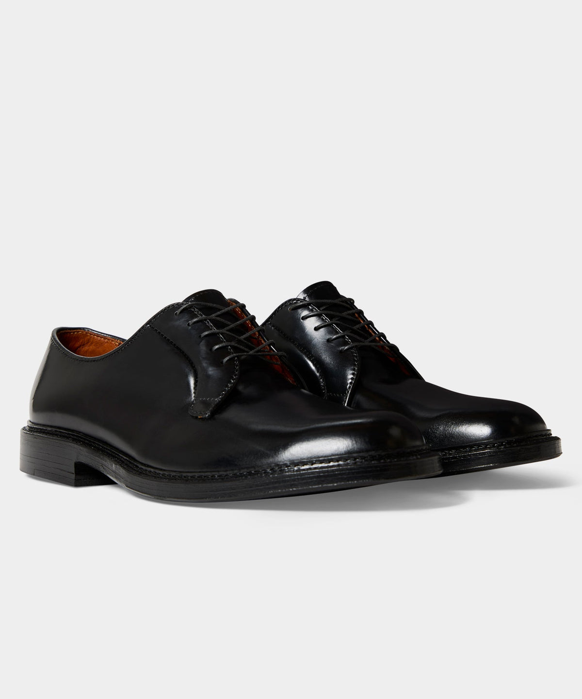 Todd Snyder Alden Cordovan Plain Toe Blucher - Black