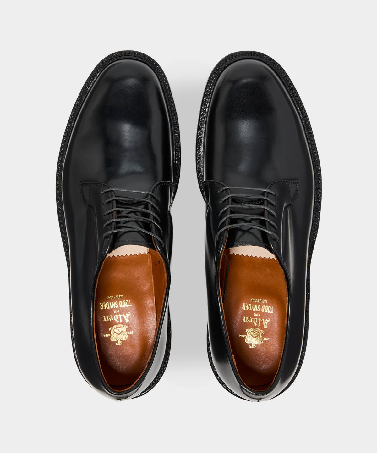 Todd Snyder Alden Cordovan Plain Toe Blucher - Black