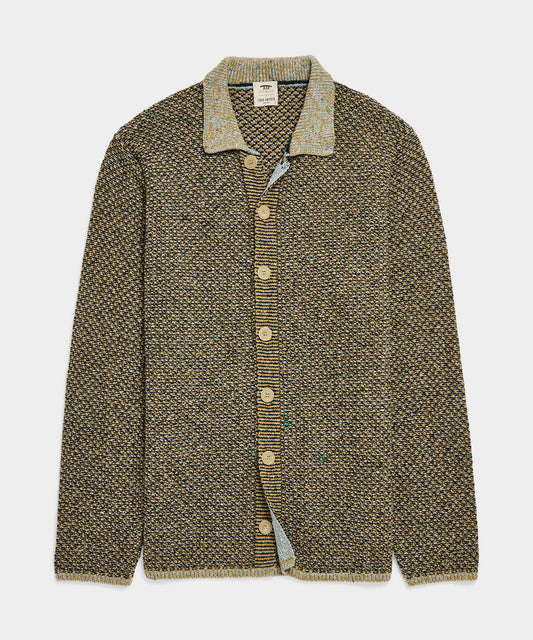 Todd Snyder Inis Meáin Donegal Sweater Polo - Mustard