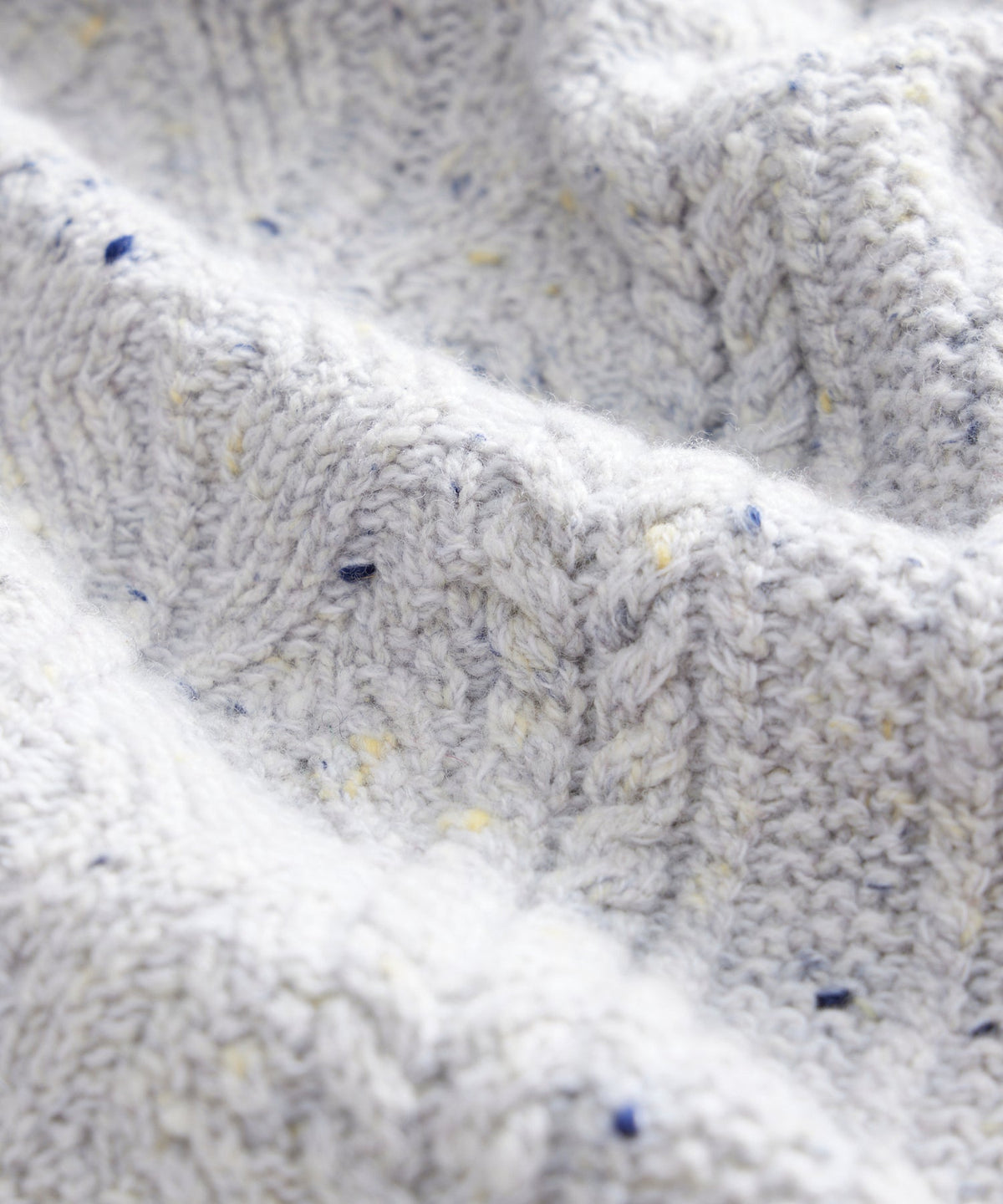 Todd Snyder Inis Meáin Aran Cable Crewneck - Grey