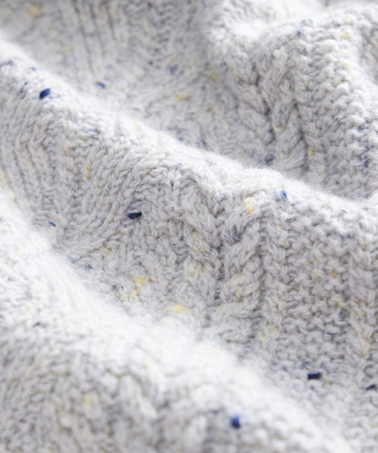 Todd Snyder Inis Meáin Aran Cable Crewneck - Grey