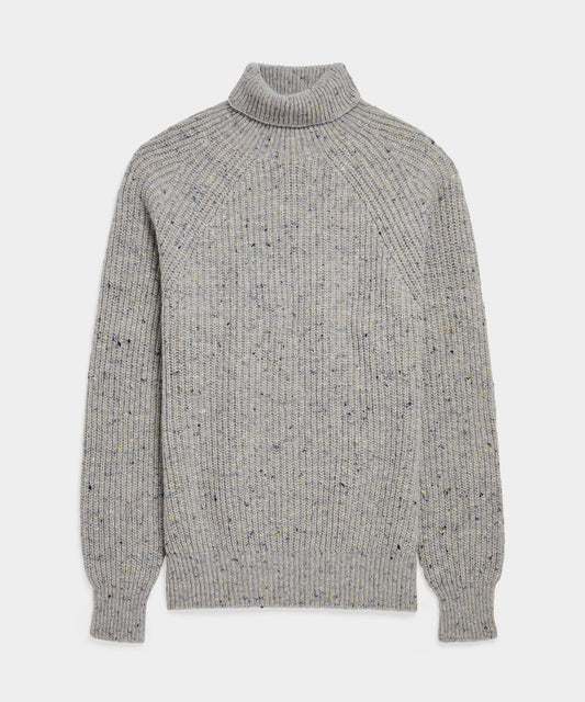 Todd Snyder Inis Meáin Boat Builder Turtleneck Sweater - Silver