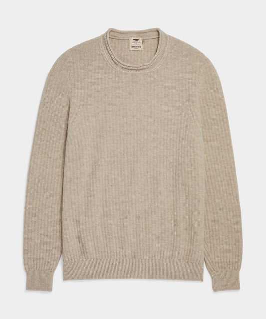 Todd Snyder Inis Meáin Rollneck Sweater - Beige