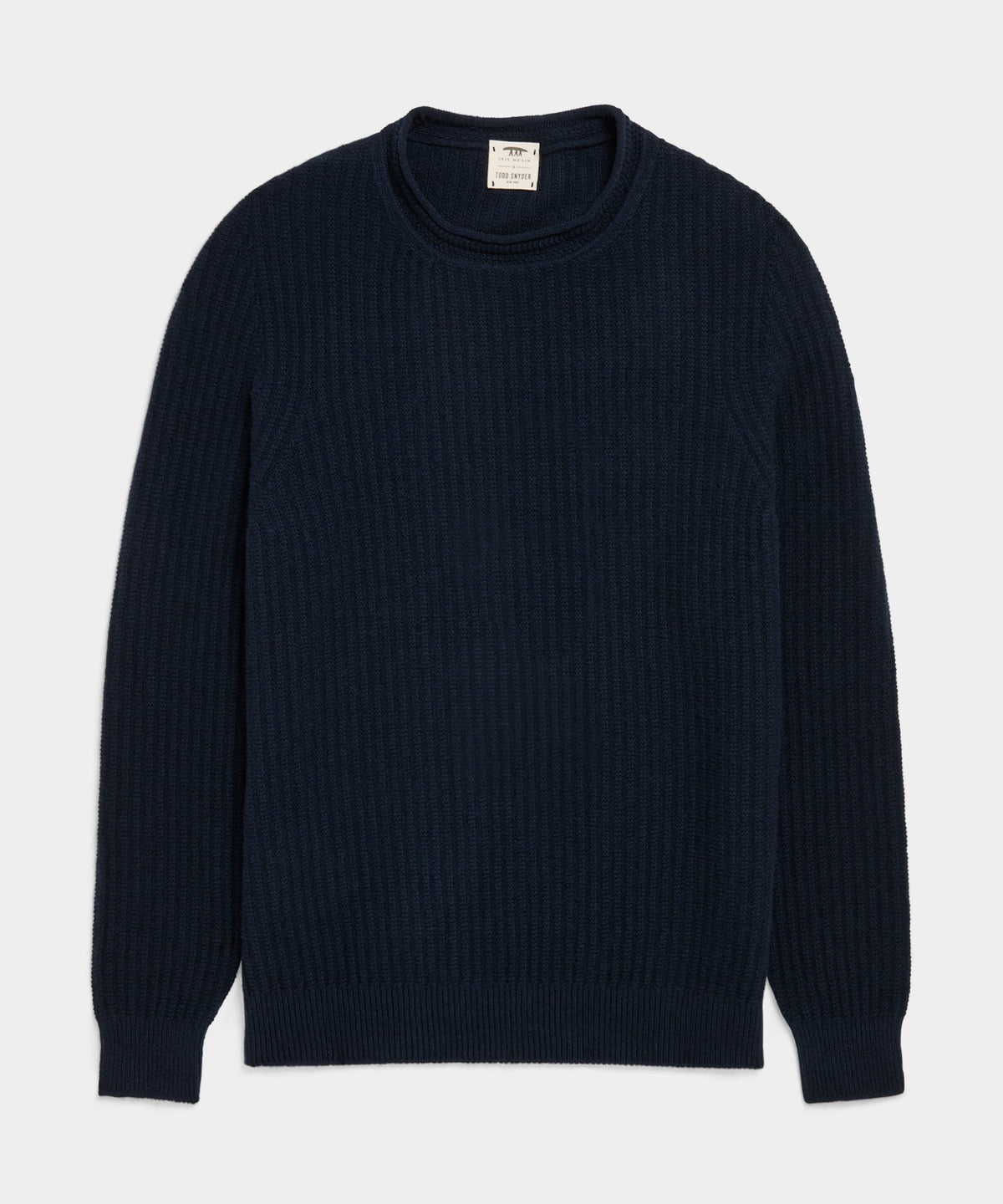 Todd Snyder Inis Meáin Rollneck Sweater - Navy