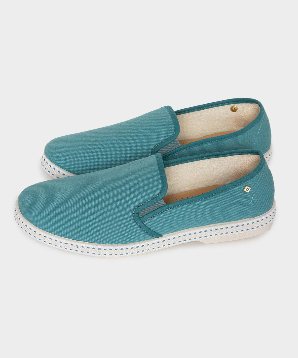 Todd Snyder Rivieras Classic Toile Espadrille - Aqua