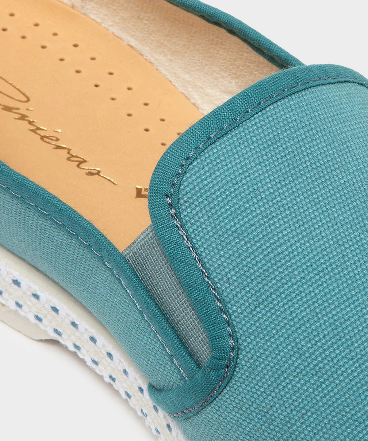 Todd Snyder Rivieras Classic Toile Espadrille - Aqua