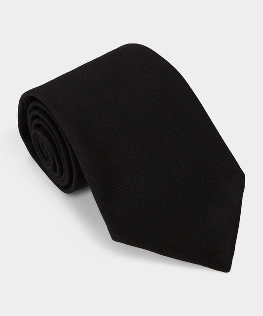 Todd Snyder Italian Wool Gabardine Tie - Black