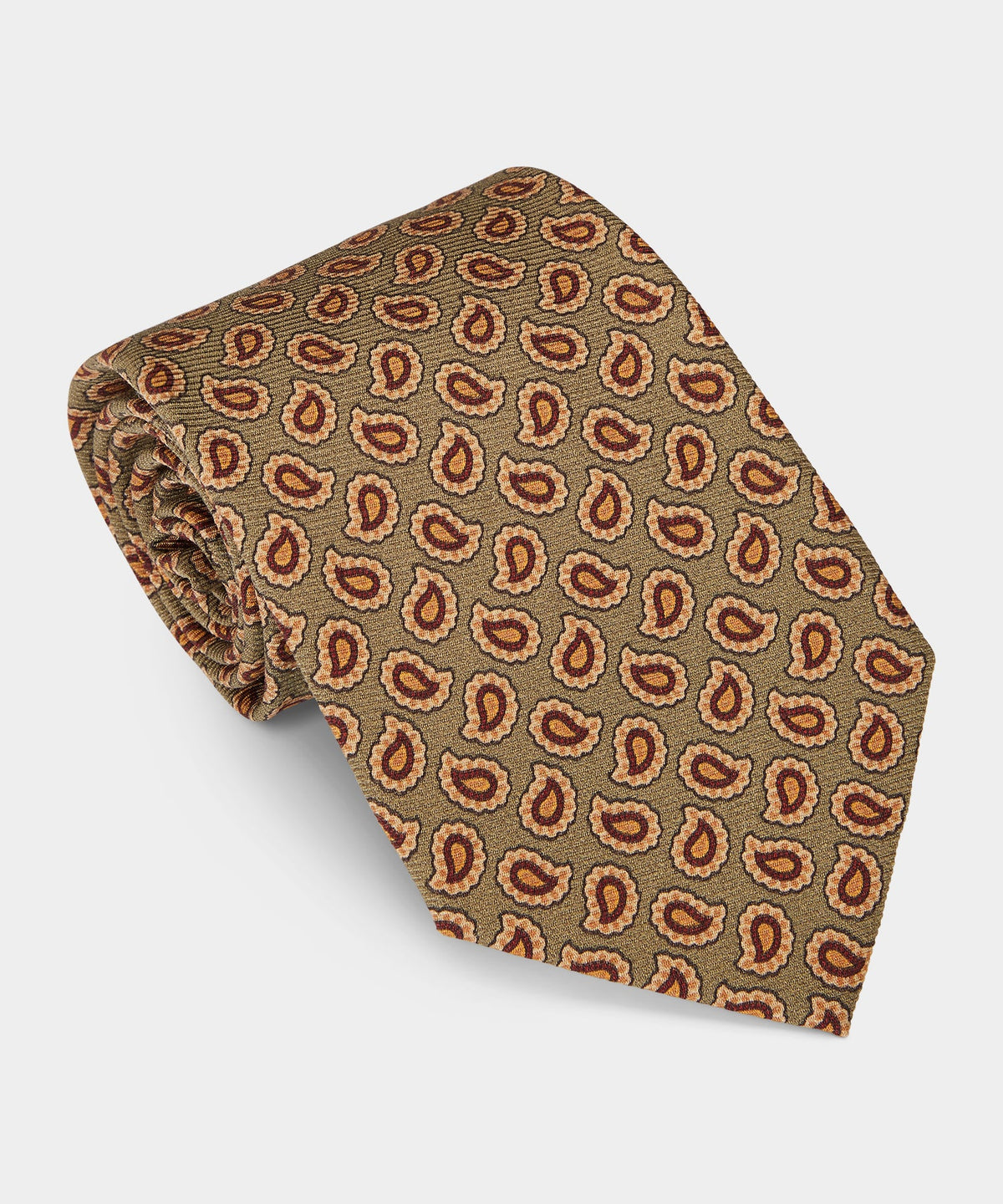Todd Snyder Micro Paisley Silk Tie - Light Green