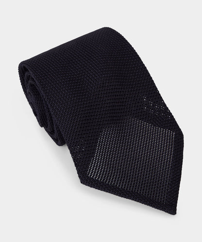 Todd Snyder Italian Grenadine Silk Tie - Navy