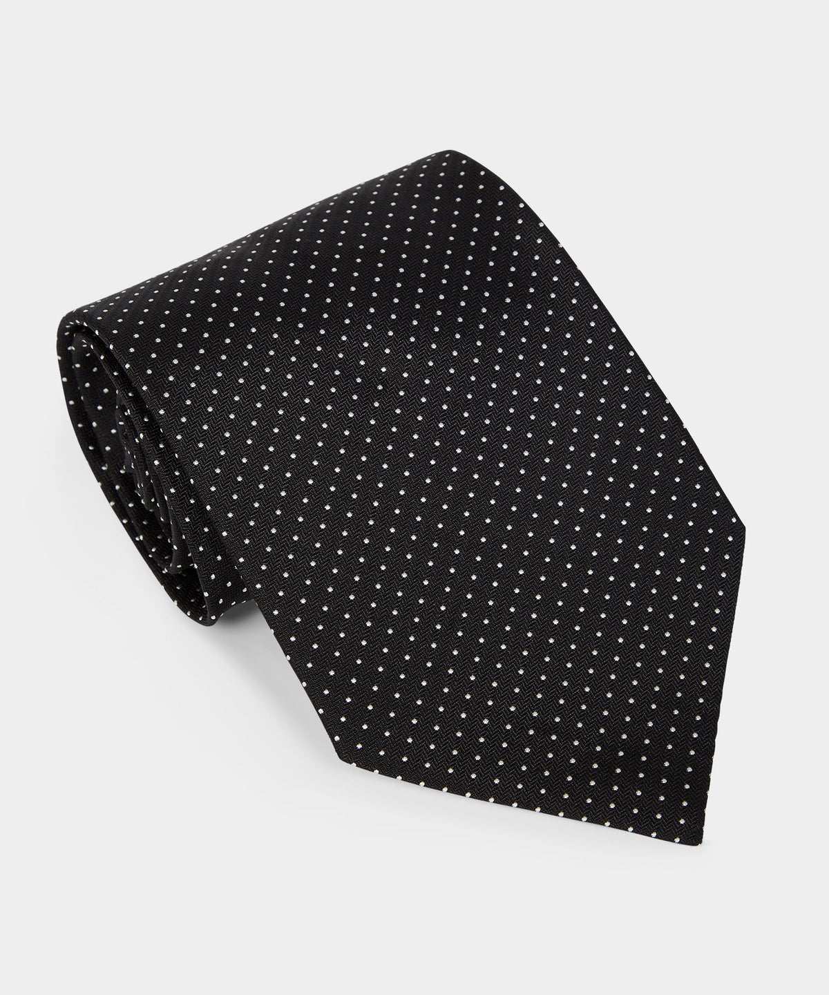 Todd Snyder Italian Silk Micro Dot Tie - Black