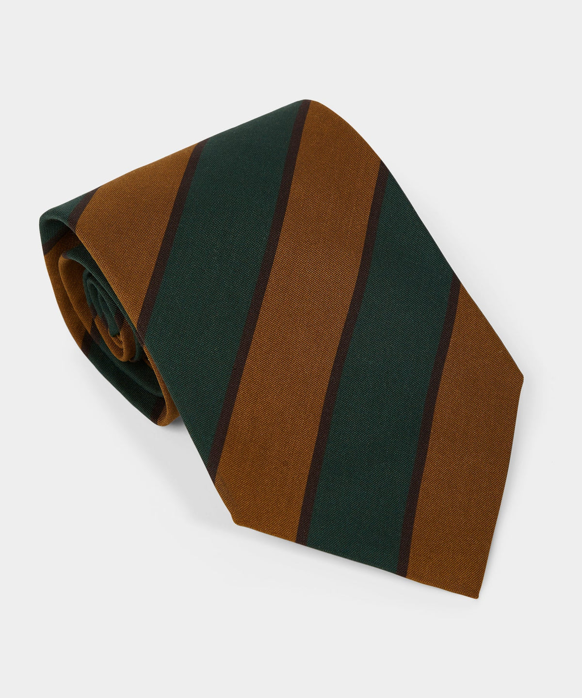 Todd Snyder Italian Silk Stripe Tie - Gold