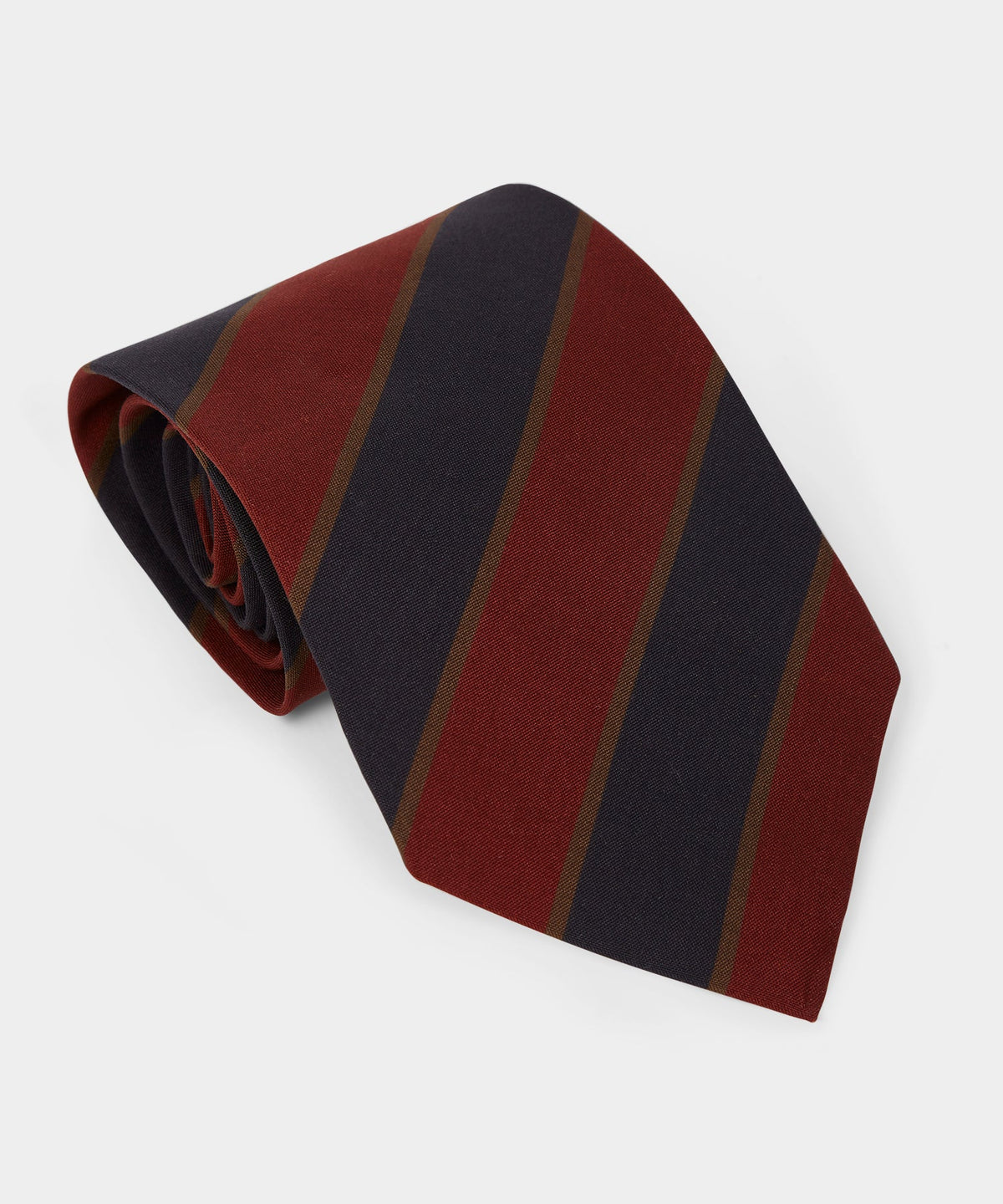 Todd Snyder Italian Silk Stripe Tie - Navy