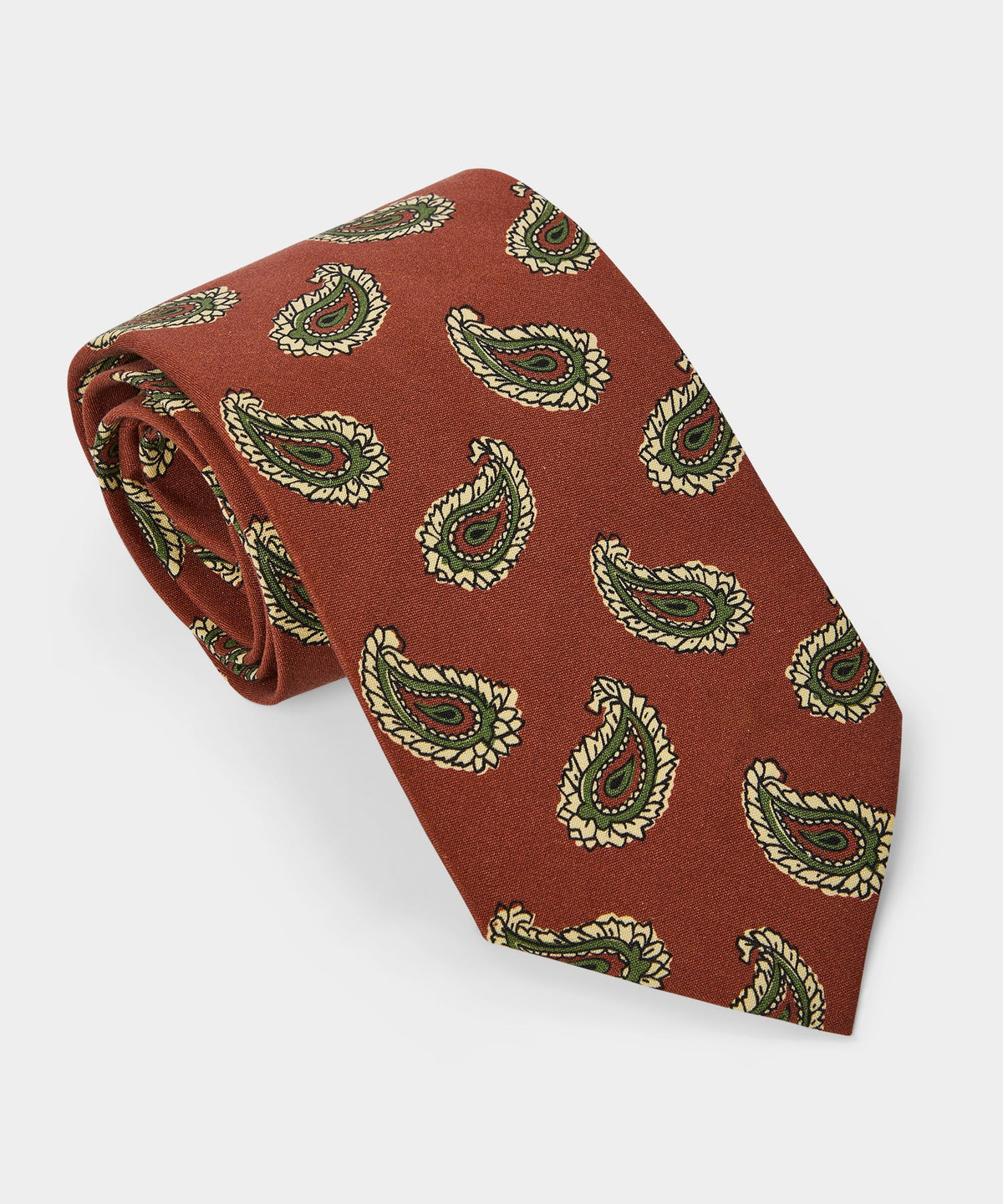 Todd Snyder Italian Silk Paisley Tie - Red