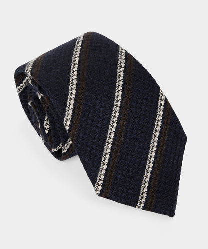Todd Snyder Italian Wool Regimental Stripe Tie - Navy