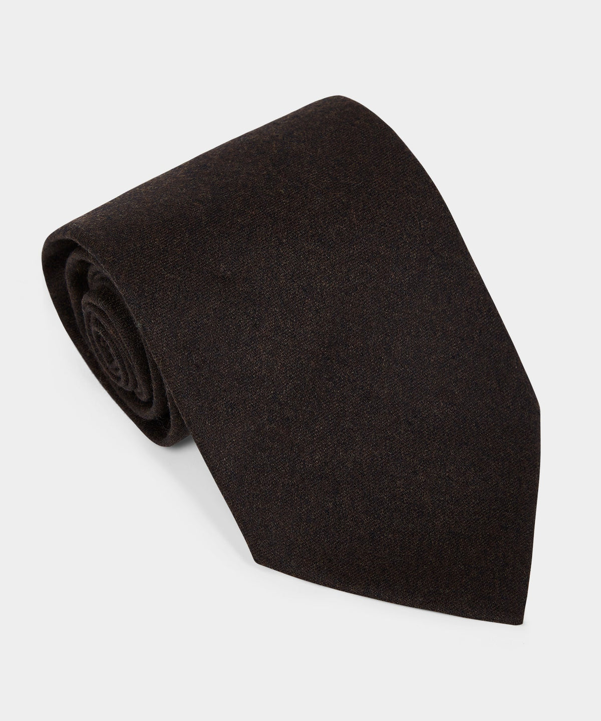 Todd Snyder Italian Flannel Tie - Dark Brown