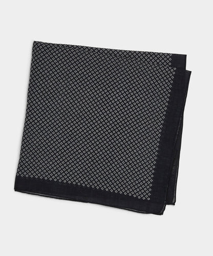 Todd Snyder Italian Diamond Neckerchief - Black