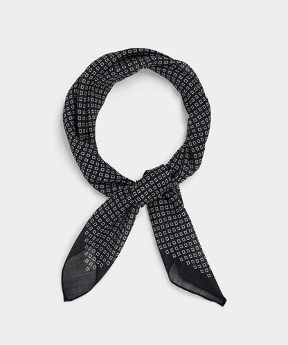 Todd Snyder Italian Diamond Neckerchief - Black