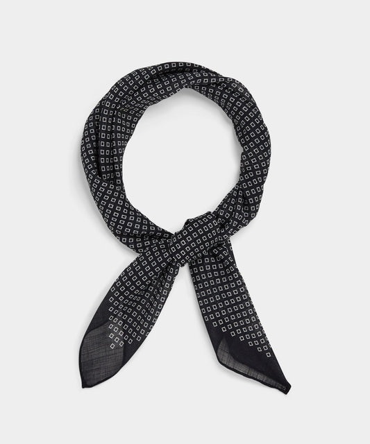 Todd Snyder Italian Diamond Neckerchief - Black