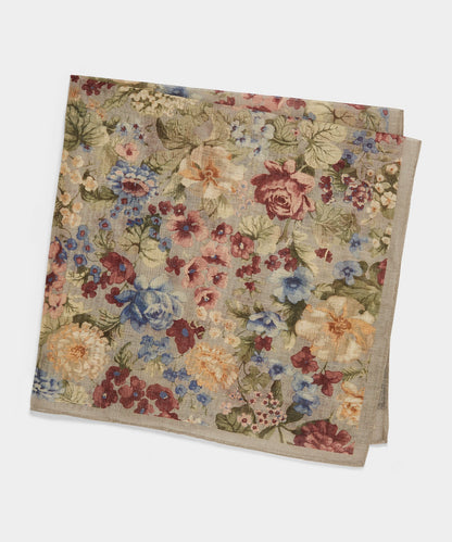 Todd Snyder Italian Garden Floral Neckerchief - Washed Mint
