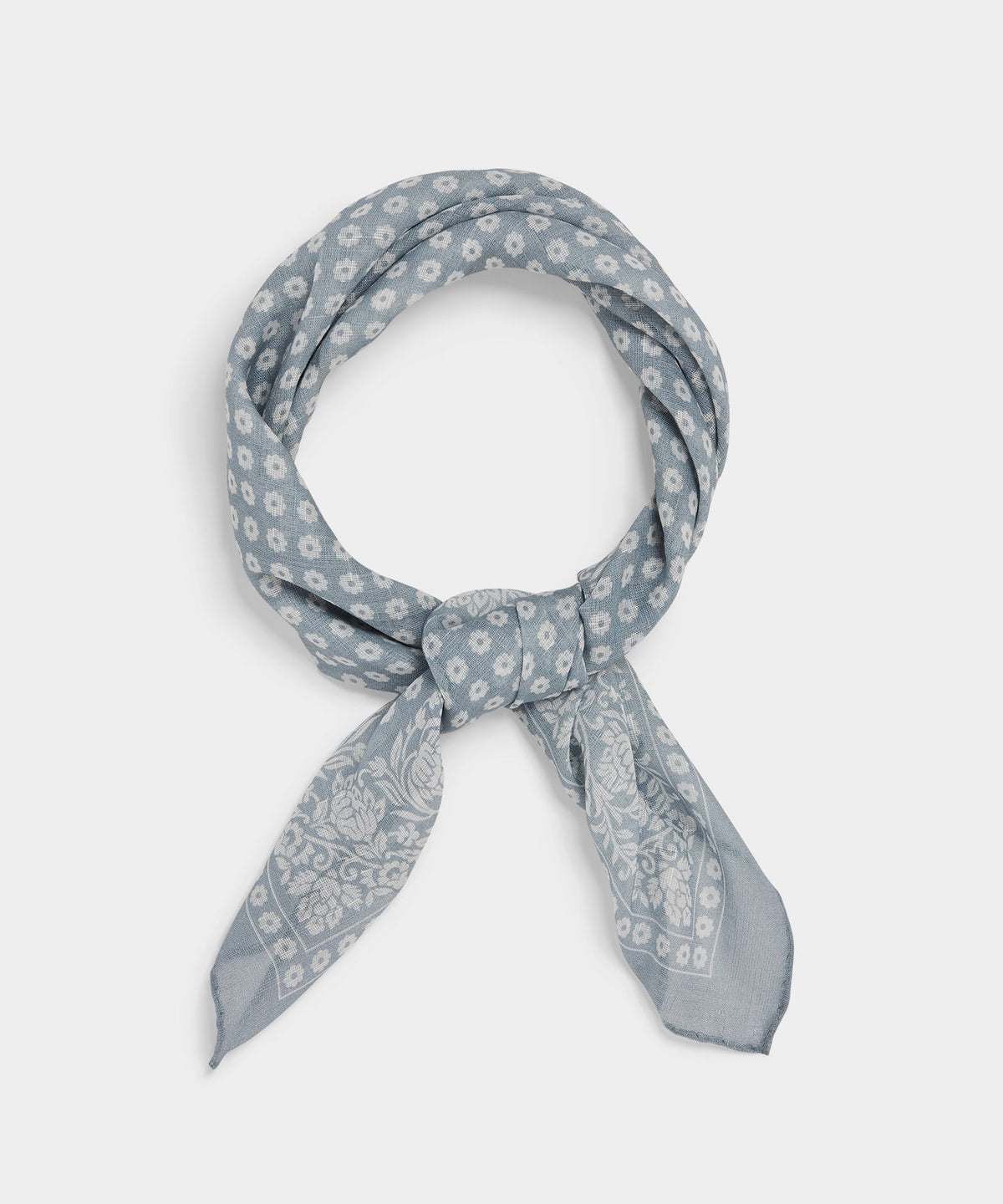 Todd Snyder Italian Garland Bandana Neckerchief - Sky Blue