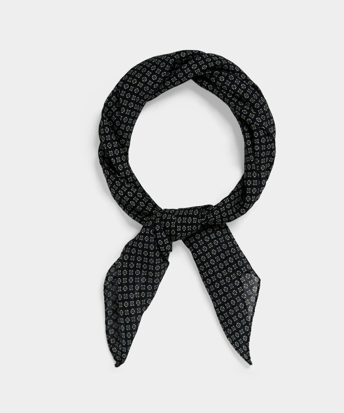 Todd Snyder Italian Paisley Neckerchief - Black