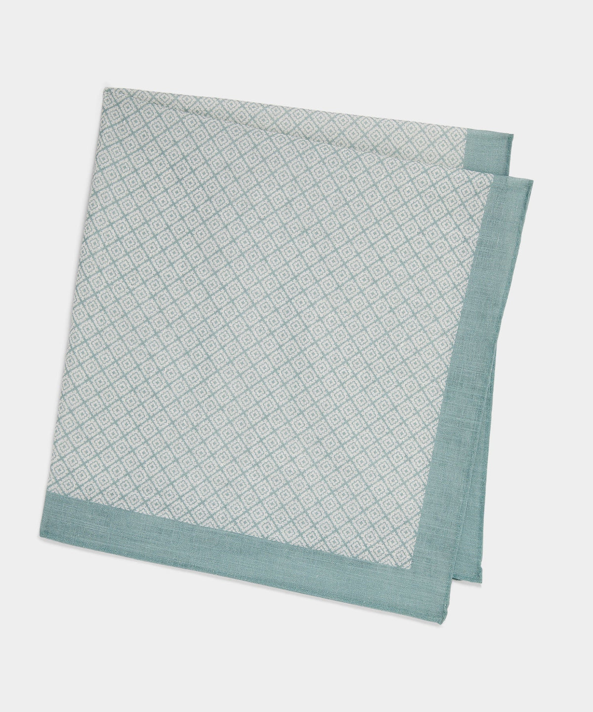 Todd Snyder Italian Geo Neckerchief - Light Blue