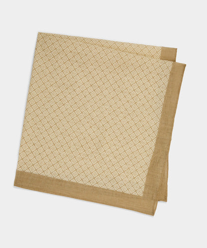 Todd Snyder Italian Geo Neckerchief - Light Brown