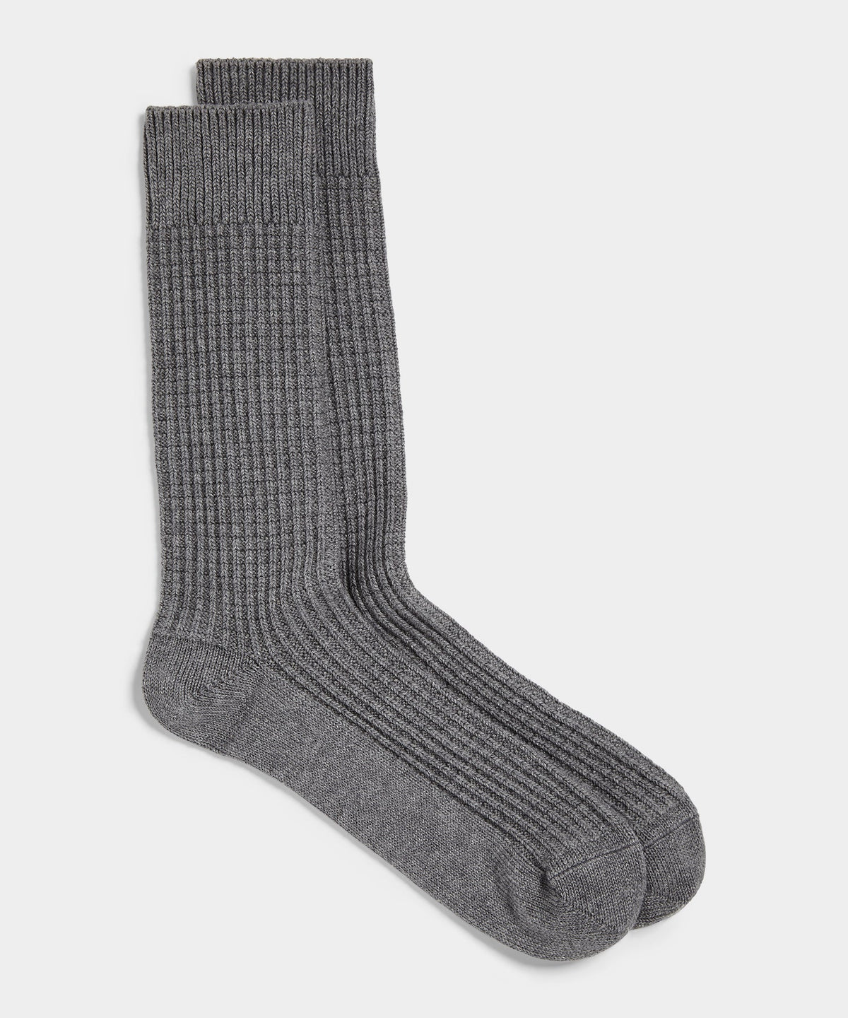 Todd Snyder Cotton Waffle Sock - Grey