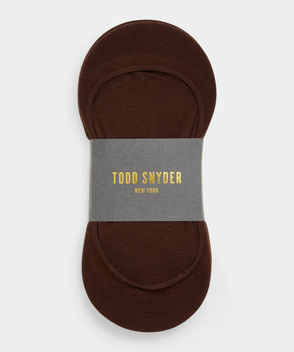 Todd Snyder No-Show Sock, 3-Pack - Brown