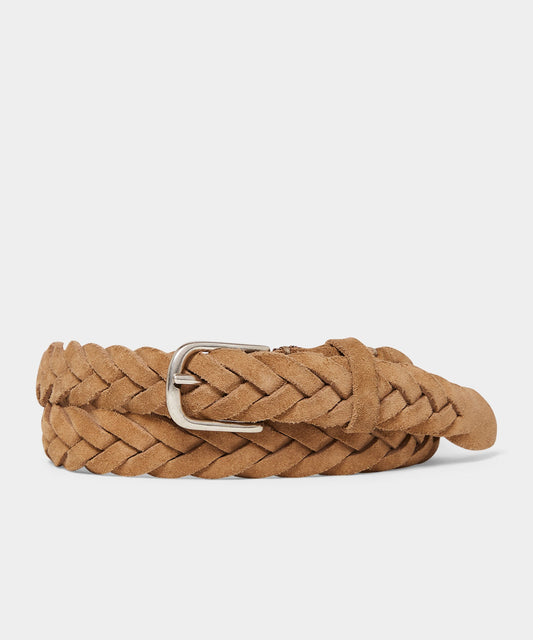 Todd Snyder Italian Suede Braided Belt - Baja Dunes