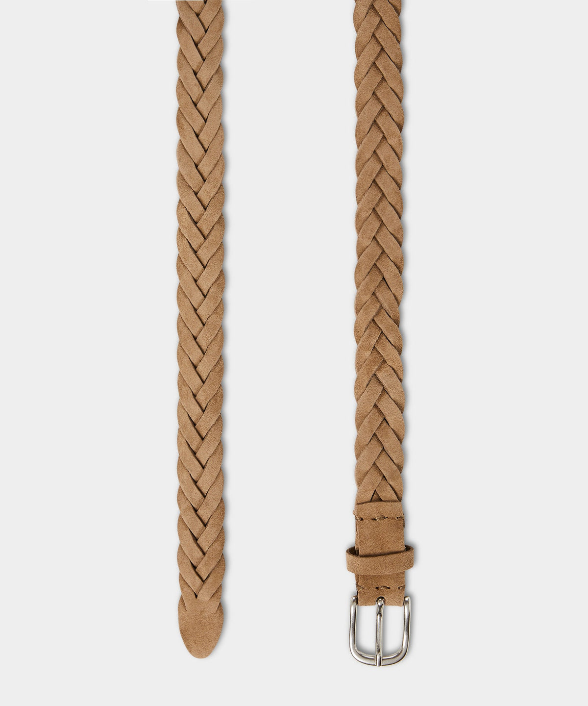 Todd Snyder Italian Suede Braided Belt - Baja Dunes