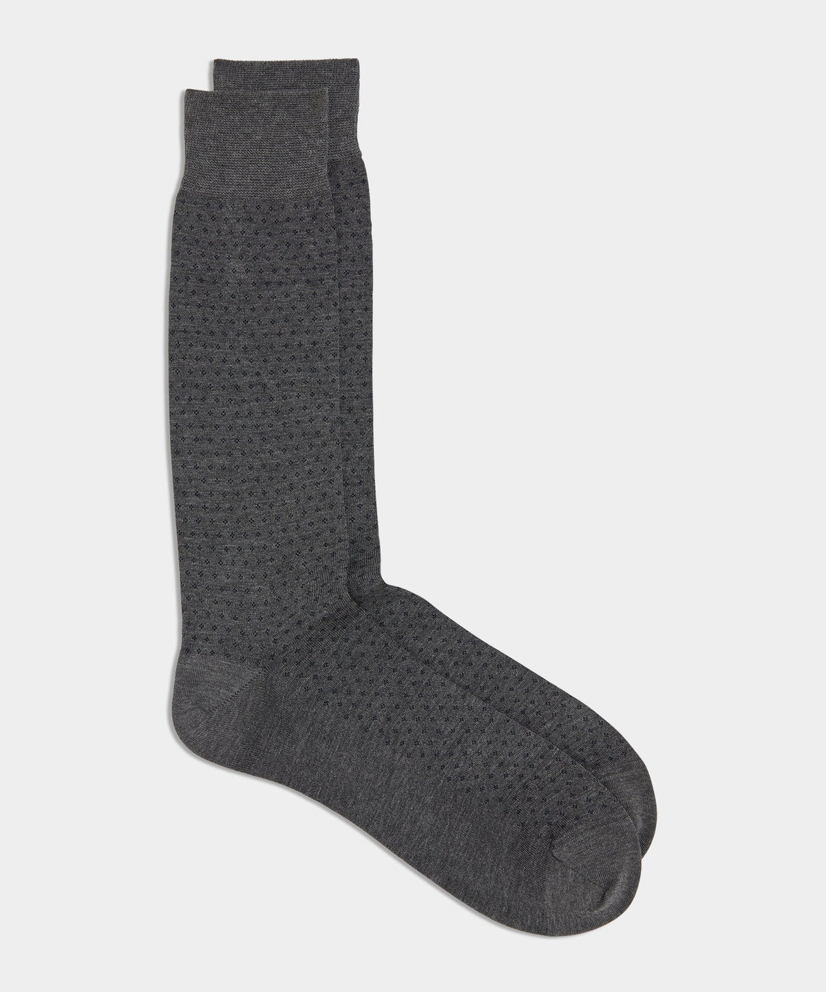 Todd Snyder Italian Cotton Dress Sock - Grey