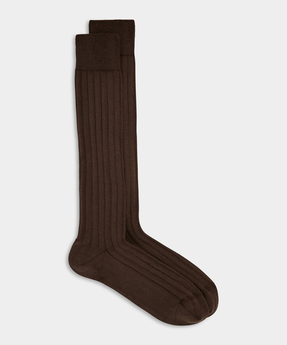 Todd Snyder Cotton Dress Sock - Brown